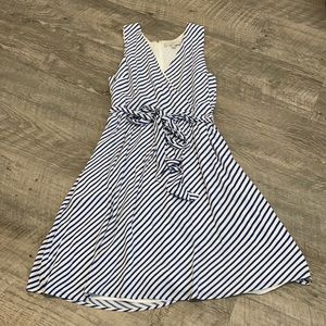Loft blue striped dress